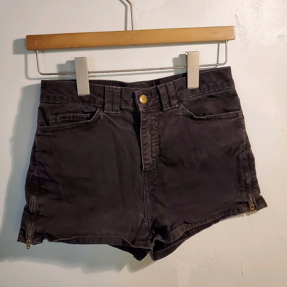 American Apparel high waisted black shorts